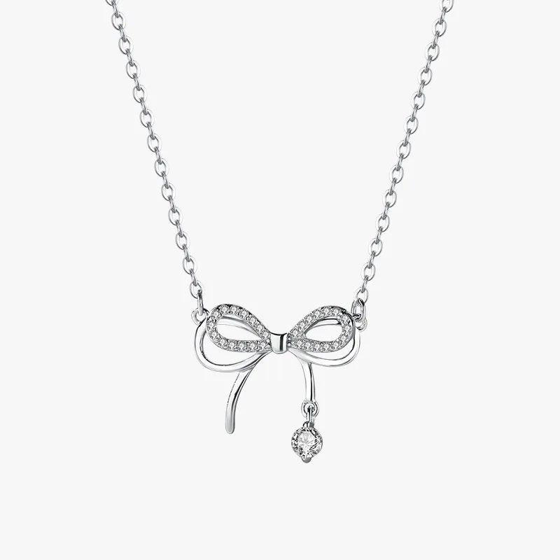 Tie Clip Silver - 진짜 돈 925 스털링 실버 여성용