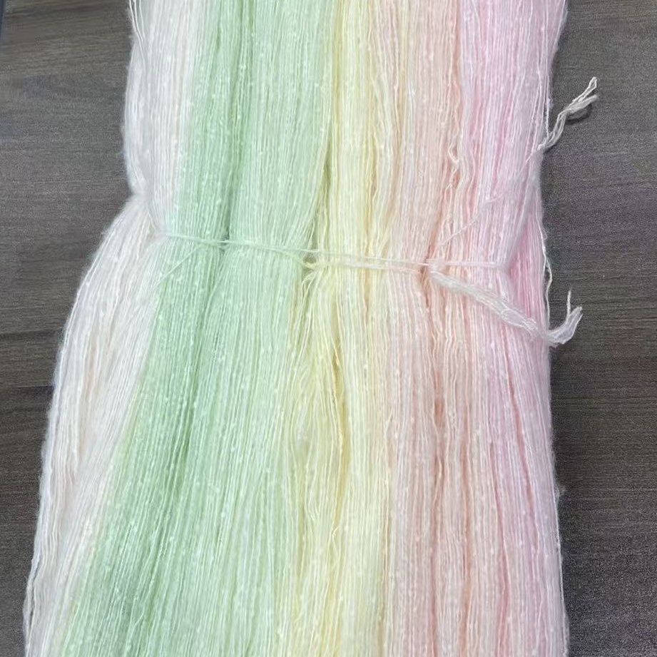 Woven Scarf Blanket - 500g 그라디언트 모헤어 컬러 염색사 수제