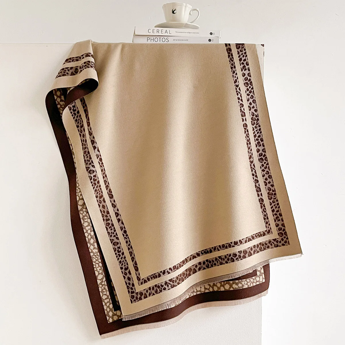 겨울용 양면 사용 가능한 따뜻한 대형 숄, 여성용 단색 - Woven Scarf Blanket 리뷰 및 가격