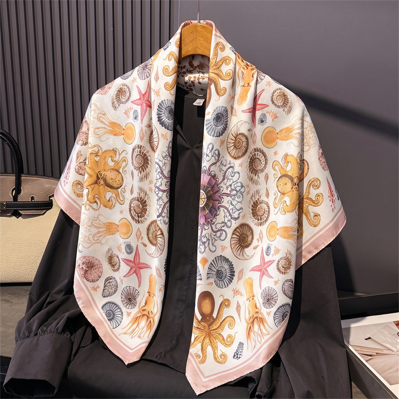 2026 여성용 실크 숄 스퀘어 스카프 프린트 90cm - Scarf Silk Square 리뷰 및 가격