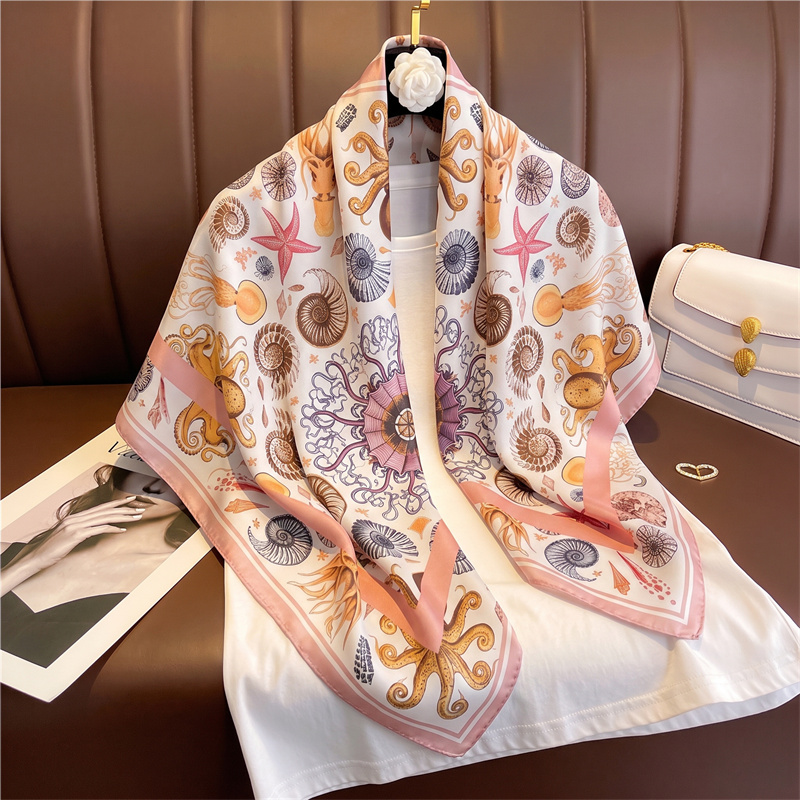 2026 여성용 실크 숄 스퀘어 스카프 프린트 90cm - Scarf Silk Square 리뷰 및 가격
