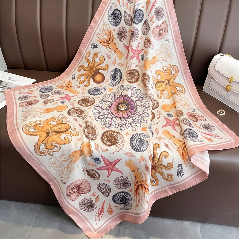 2026 여성용 실크 숄 스퀘어 스카프 프린트 90cm - Scarf Silk Square 리뷰 및 가격