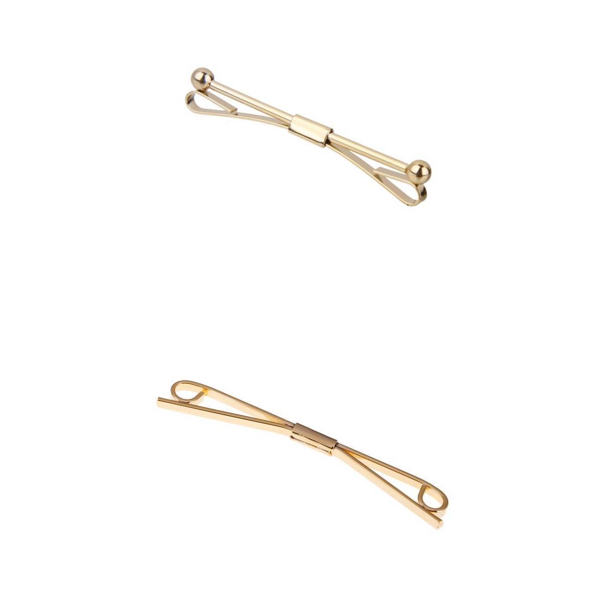 남성용 고급 금속 합금 소재의 넥타이 핀 2개 세트,  - Tie Bar Set Gift 리뷰 및 가격
