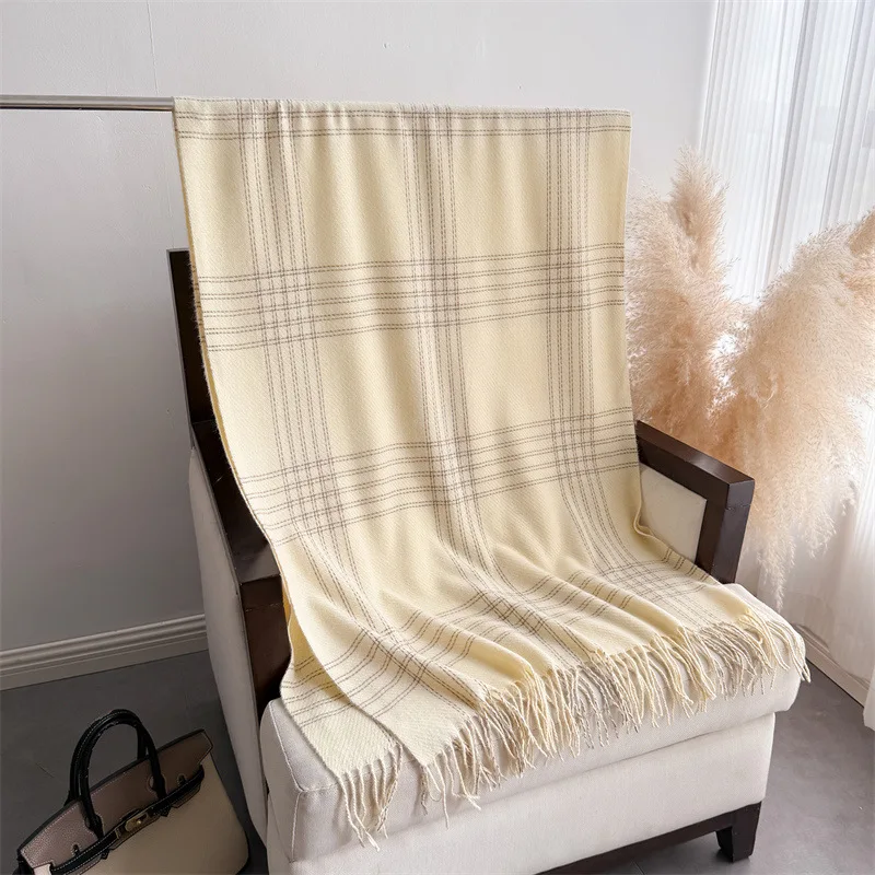 여성용 겨울용 술 장식 스카프, 스코틀랜드 스타일, 파 - Woven Scarf Blanket 리뷰 및 가격