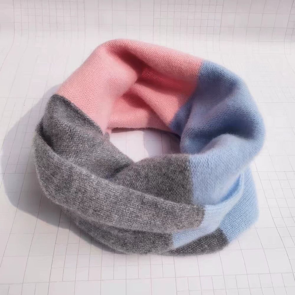 부드러운 배색 무한대 스카프 방풍 니트 루프 넥 게이터 - Infinity Scarf Knit 리뷰 및 가격