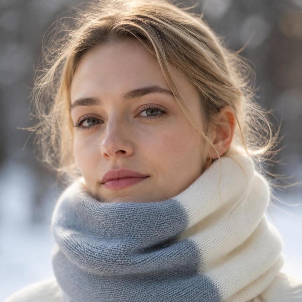 부드러운 소재로 제작된 컬러 인피니티 스카프, 신축성  - Infinity Scarf Knit 리뷰 및 가격
