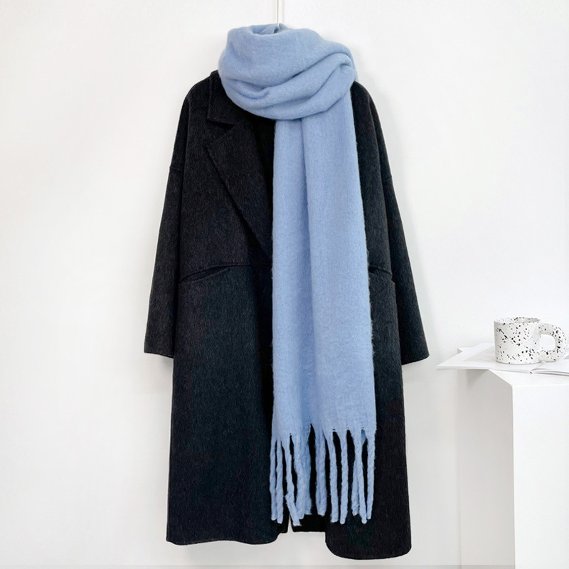 성인 남녀 가을 겨울 단색 캐시미어 스카프 여성용 한국 - Muffler Men Wool 리뷰 및 가격
