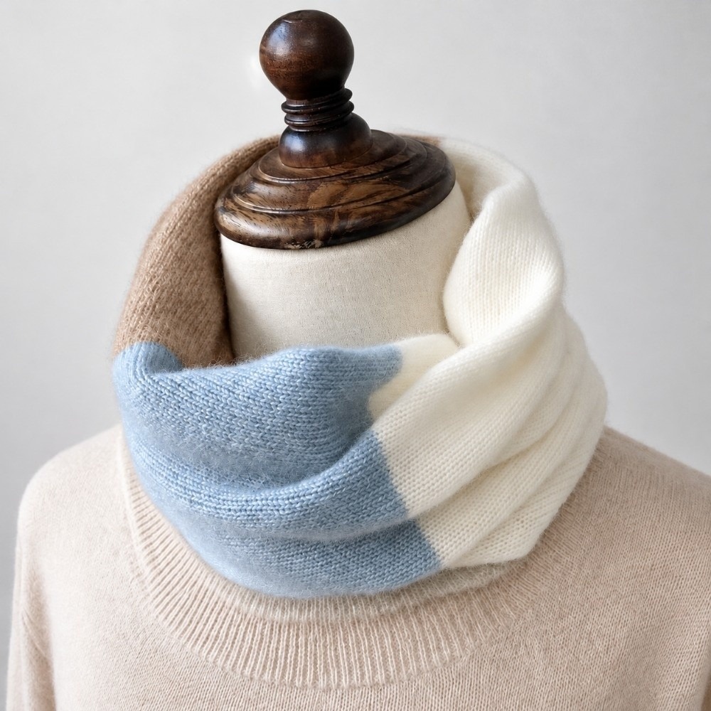 부드러운 색상 배색이 돋보이는 무한대 스카프, 방풍 기 - Infinity Scarf Knit 리뷰 및 가격