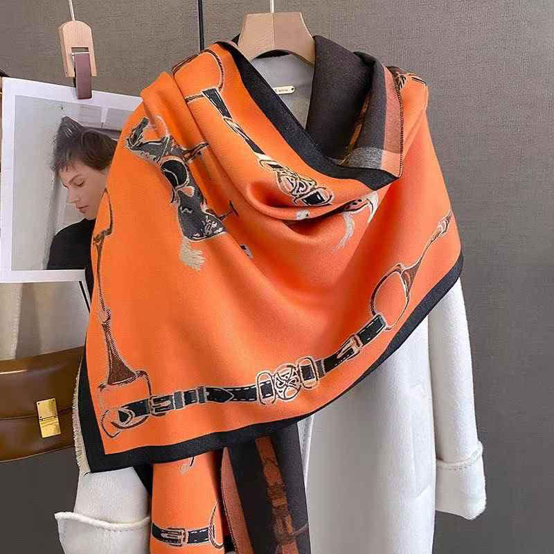 레트로 라이더 말 모양 모조 캐시미어 스카프 유니섹스  - Muffler Men Wool 리뷰 및 가격