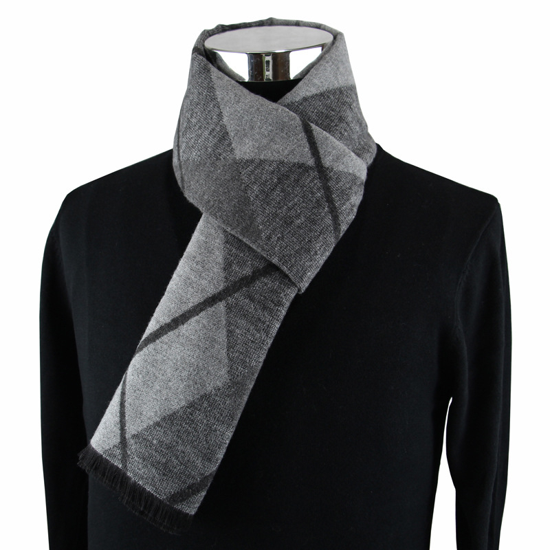 최신 패션 디자인 캐주얼 스카프 겨울 남성용 캐시미어  - Muffler Men Wool 리뷰 및 가격